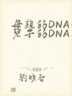 母亲的DNA和儿子的DNA是一样的吗