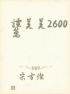 谭美美2600万