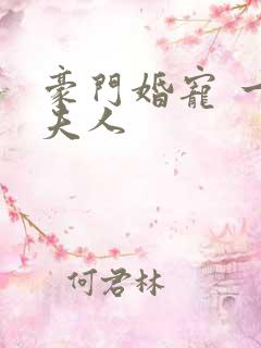 豪门婚宠 一品夫人