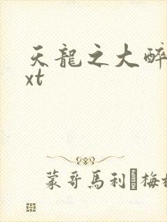 天龙之大醉侠txt