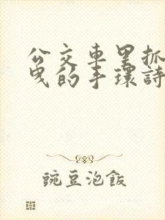 公交车里抓着摇曳的手环诗情