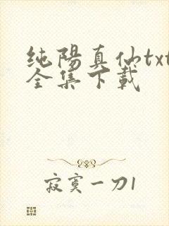 纯阳真仙txt全集下载