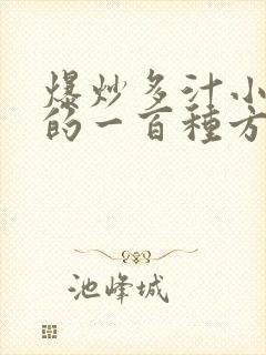 爆炒多汁小美人的一百种方法