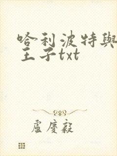 哈利波特与混血王子txt