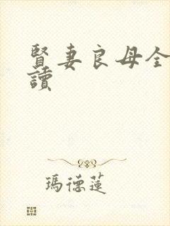 贤妻良母全文阅读