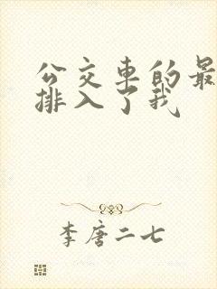 公交车的最后一排入了我