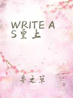 WRITE AS皇上