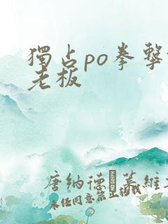 独占po拳击馆老板