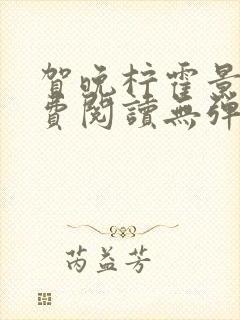 贺晚柠霍景潇免费阅读无弹窗