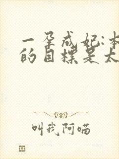 一孕成妃:本宫的目标是太后