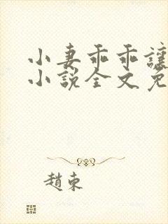 小妻乖乖让我宠小说全文免费阅读