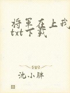 将军在上我在下txt下载