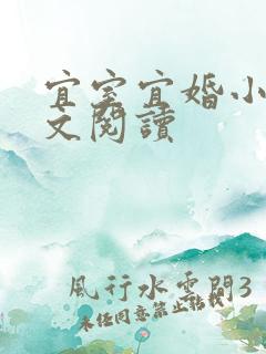 宜室宜婚小说全文阅读