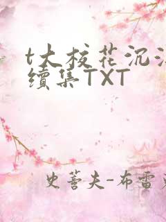t大校花沉浮录续集TXT