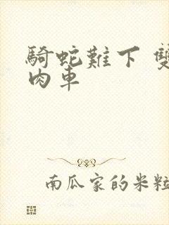 骑蛇难下 双 肉车