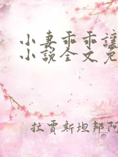 小妻乖乖让我宠小说全文免费阅读