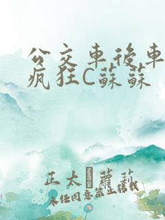 公交车后车座的疯狂C苏苏