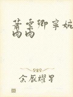 萧云卿宁婉走廊肉肉