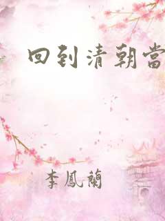 回到清朝当总统