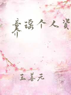 童瑶个人资料简介