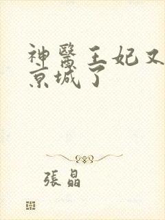 神医王妃又轰动京城了