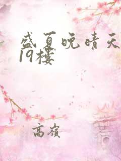 盛夏晚晴天小说19楼