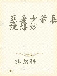 恶毒少爷长大后被爆炒