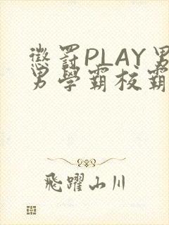 惩罚PLAY男男学霸校霸
