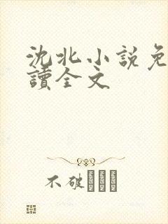 沈北小说免费阅读全文