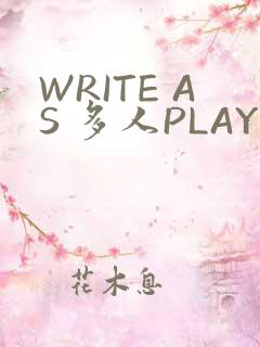 WRITE AS 多人PLAY