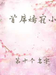 首席娇宠小情人