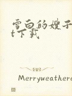 雪白的嫂子txt下载