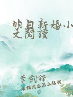 明日新婚小说全文阅读