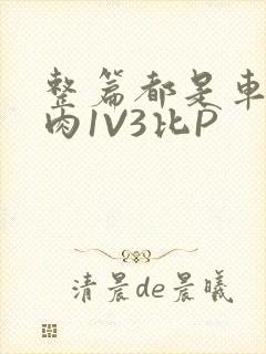 整篇都是车的多肉1V3比P