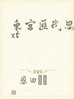 东宫匪我思存txt