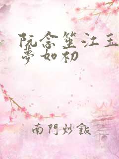 阮念笙江玉楼回梦如初