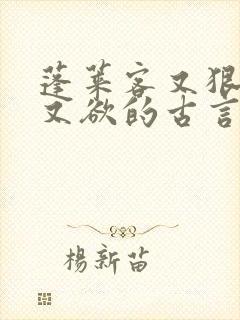 蓬莱客又狠又糙又欲的古言穿书