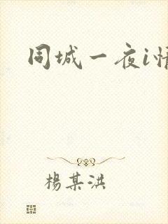 同城一夜i情