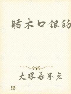赌木口银的小说