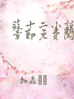 苏十二小说最新章节免费阅读全文