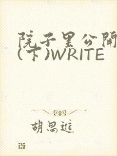 院子里公开惩戒(下)WRITE