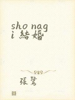 sho nagi 结婚