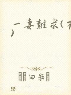 一妻难求(有肉)