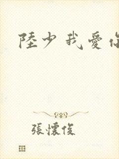 陆少 我爱你
