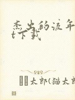 杰出的流年txt下载