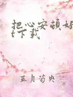 把心安顿好txt下载