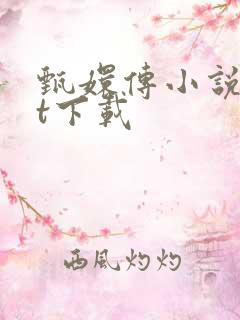 甄嬛传小说txt下载