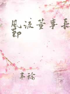 风流董事长未删节