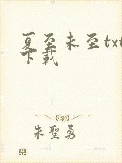 夏至未至txt下载