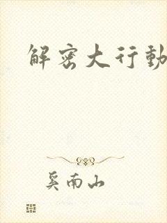 解密大行动
